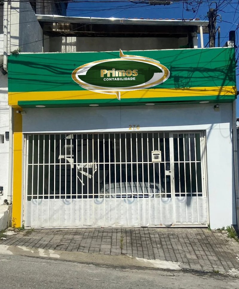 Fachada da Primos Contabilidade no Jardim Germânia, São Paulo